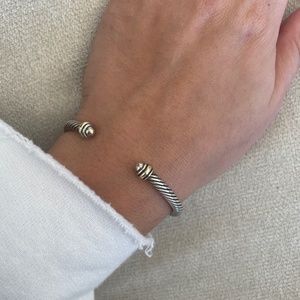 David Yurman Cable Classics Bracelet with 18K Gold, 4mm